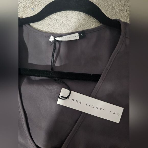 Three Eighty Two Cohan Cold Shoulder Halter Top - Picture 2 of 3